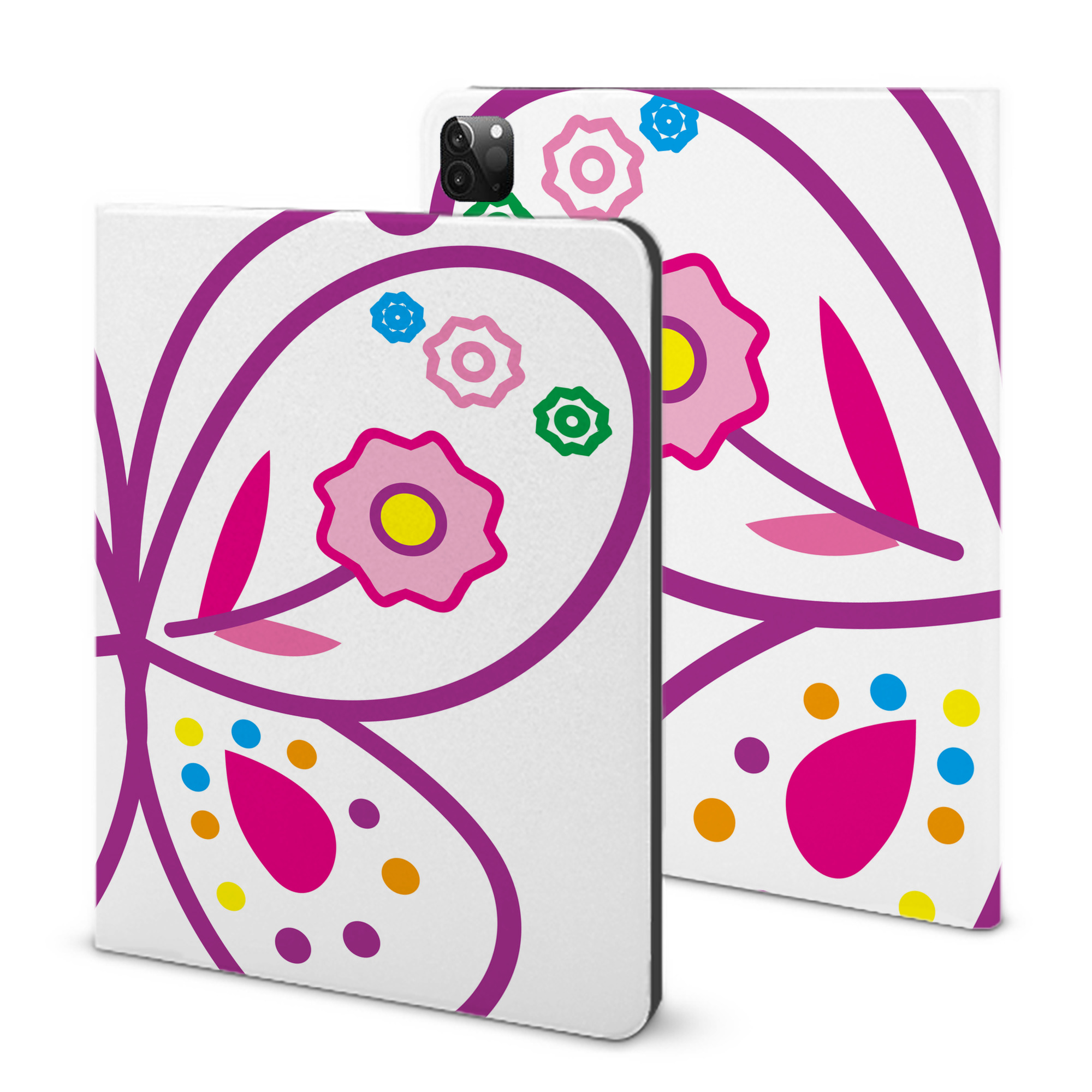 （画像用） Hello Kitty ハローキティ IPadケース ペンホルダー付き ブックスタイルデザイン